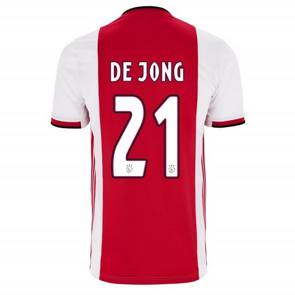 Camisetas Ajax Primera equipo De Jong 2019-20 Rojo